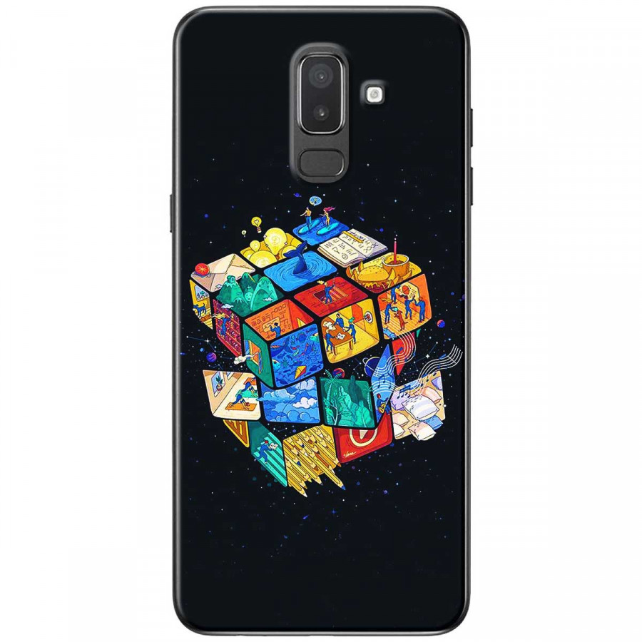 Ốp lưng dành cho điện thoại Samsung J8 Mẫu Rubik