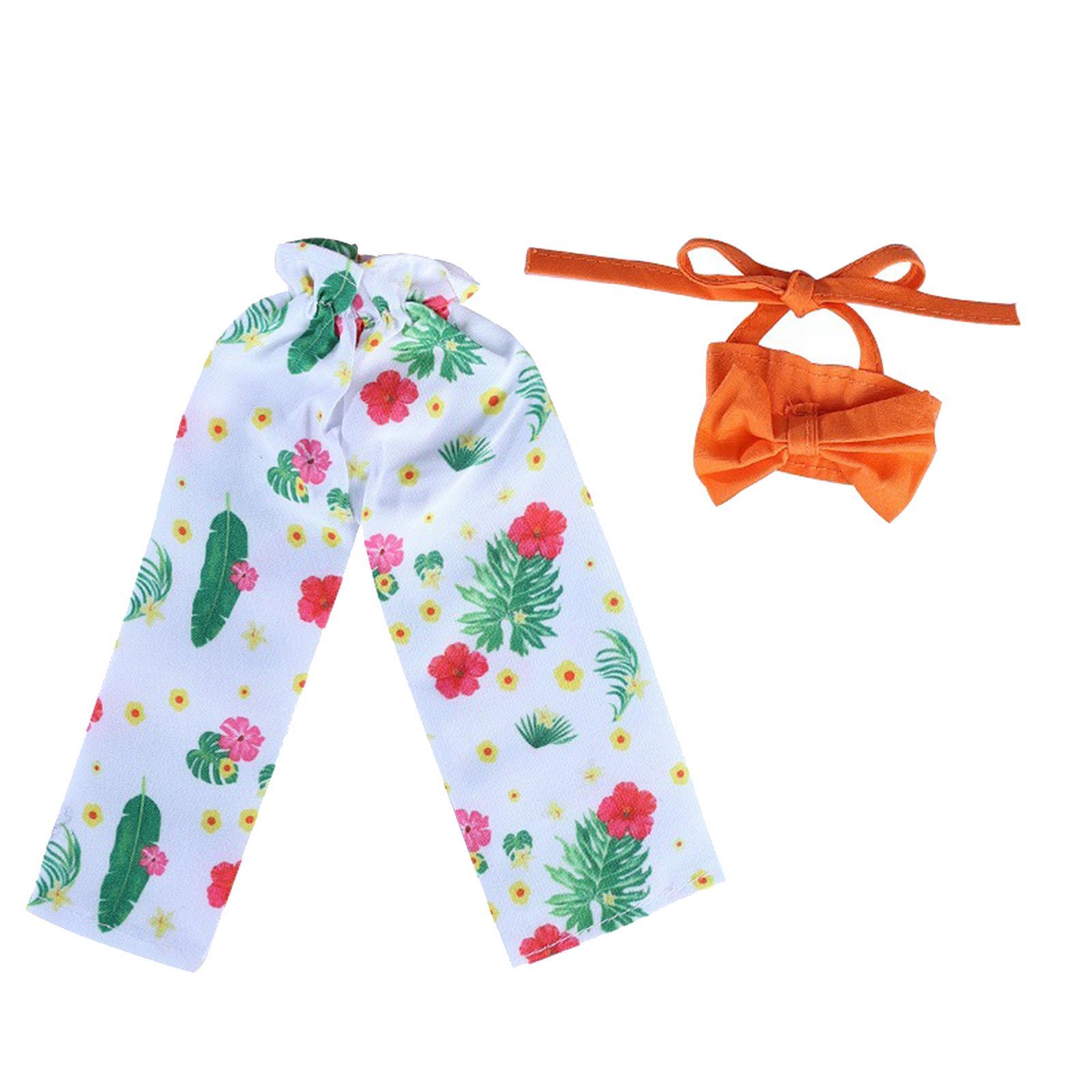 2Pcs Fashion Doll Clothes Set Costumes for 12inch Baby Doll Dress up Costume