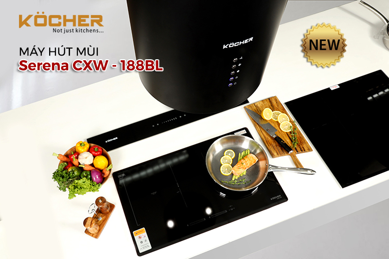 Máy Hút Mùi Kocher SERENA CXW -188 BL - Hàng Chính Hãng