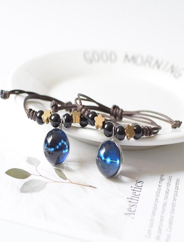 Vòng Tay 12 Cung Hoàng Đạo Thời Trang Màu Nâu Cung Bạch Dương