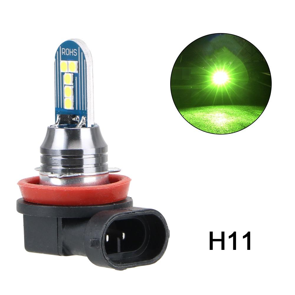 1 bóng đèn pha chống sương mù ánh sáng trắng xanh 3030SMD 12V 6000k H8 H11 9005 9006 h4 h7