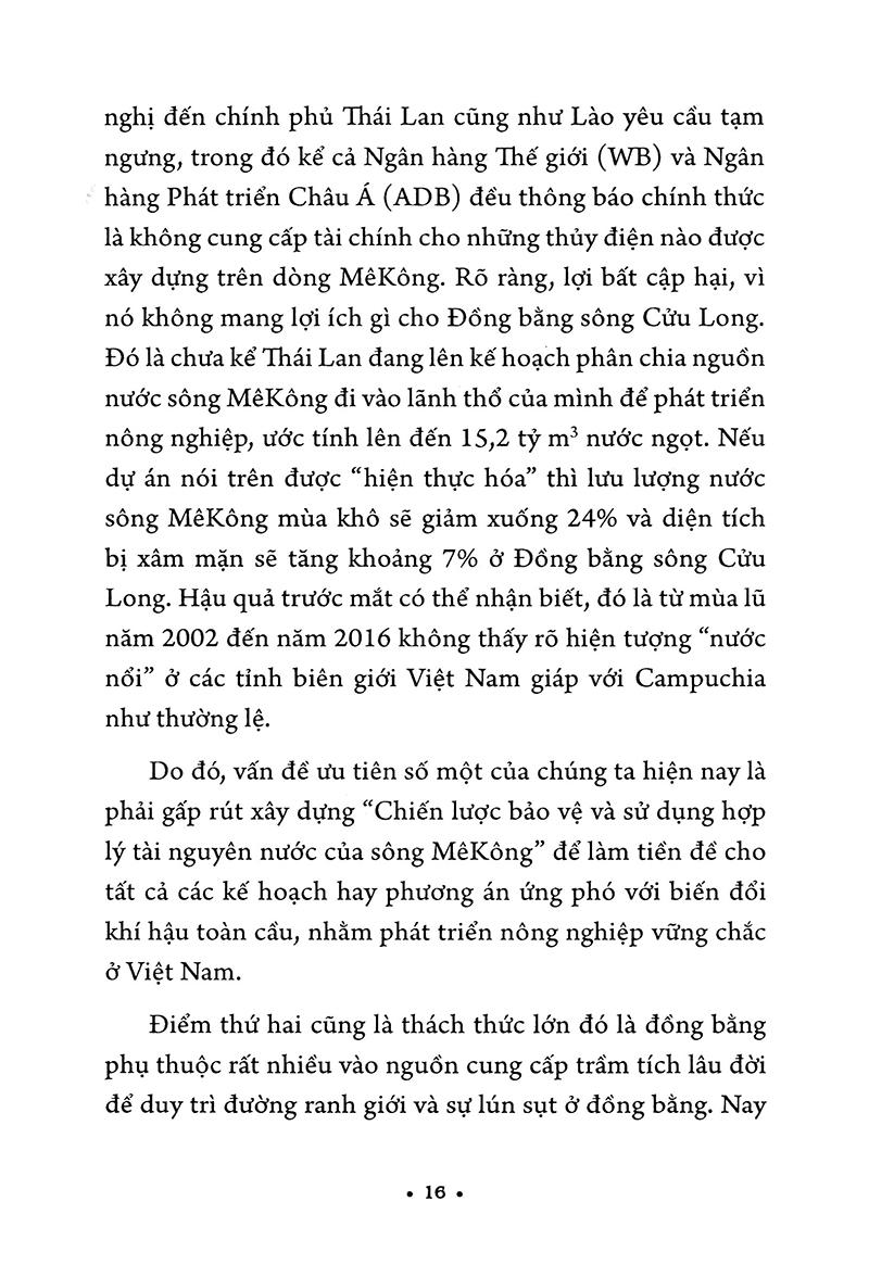 Sách Sông Mê Kông Hay Sông Cửu Long Với Biến Đổi Khí Hậu Toàn Cầu