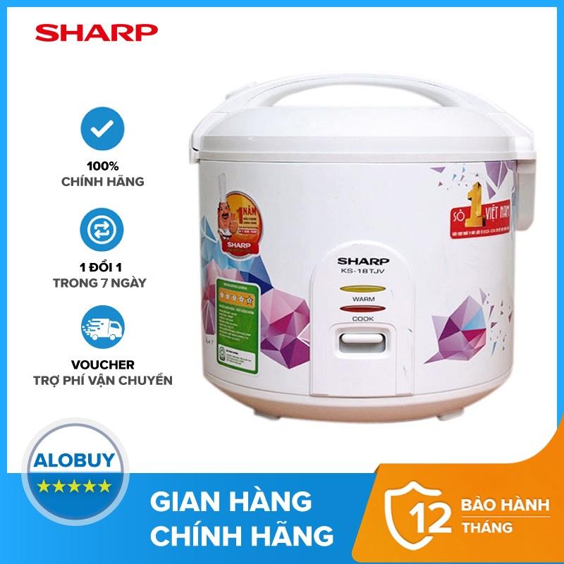 Nồi cơm điện nắp gài Sharp KS-18TJV 1.8 L - Hàng chính hãng