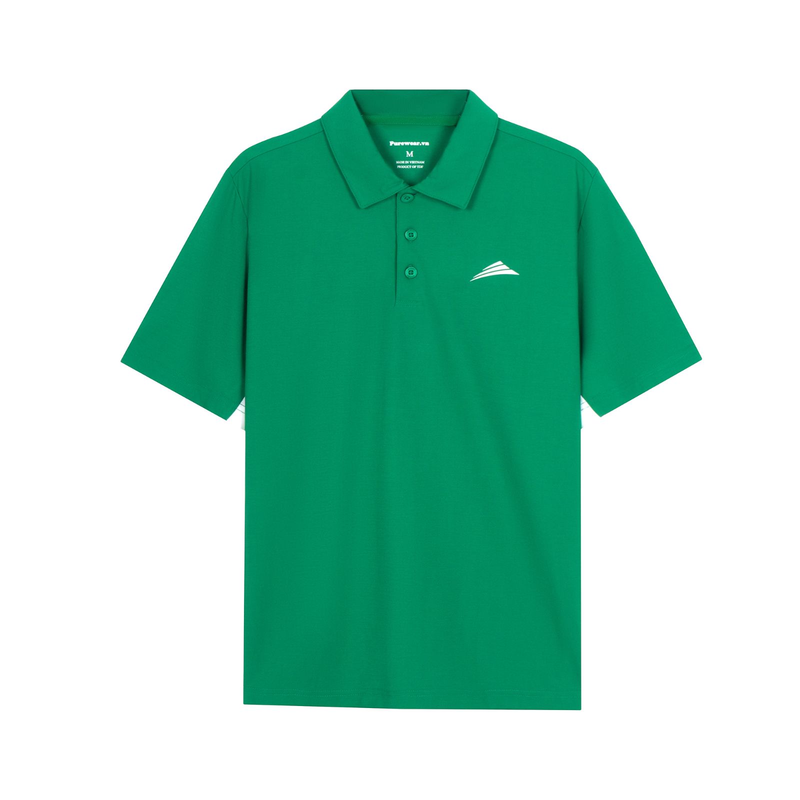 Áo Polo Nam Cổ Bẻ, Phối Nách, Xẻ Tà ALLPUR Công Nghệ Coolmax Siêu Mát - Chống Nhăn - Ngăn Mùi - Màu Xanh