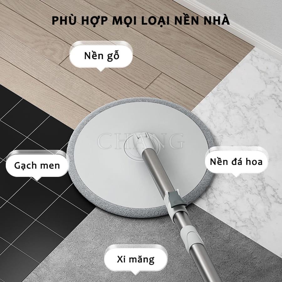 Chổi Lau Nhà Thông Minh K9, Cây Lau Nhà Tách Nước Bẩn Tự Vắt Xoay 360 Độ Lau Sạch Mọi Ngóc Ngách