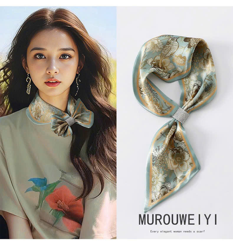 KHĂN LỤA DÀI KHĂN QUÀNG CỔ KHĂN CHOÀNG LỤA BĂNG ĐÔ TRANG TRÍ NƠ CAO CẤP ĐA NĂNG SANG TRỌNG THANH LỊCH MÃ 27