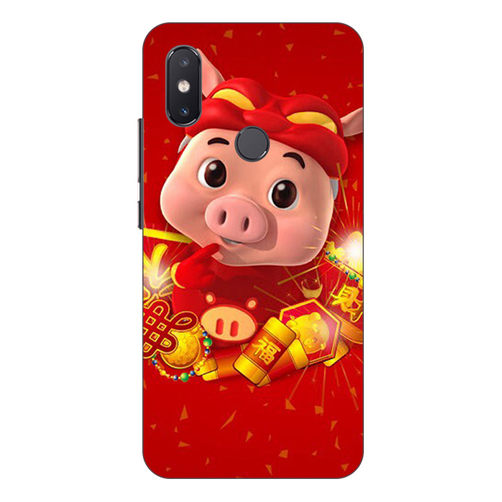 Ốp lưng điện thoại Xiaomi Mi 8 SE hình Heo Thần Tài  - Hàng chính hãng