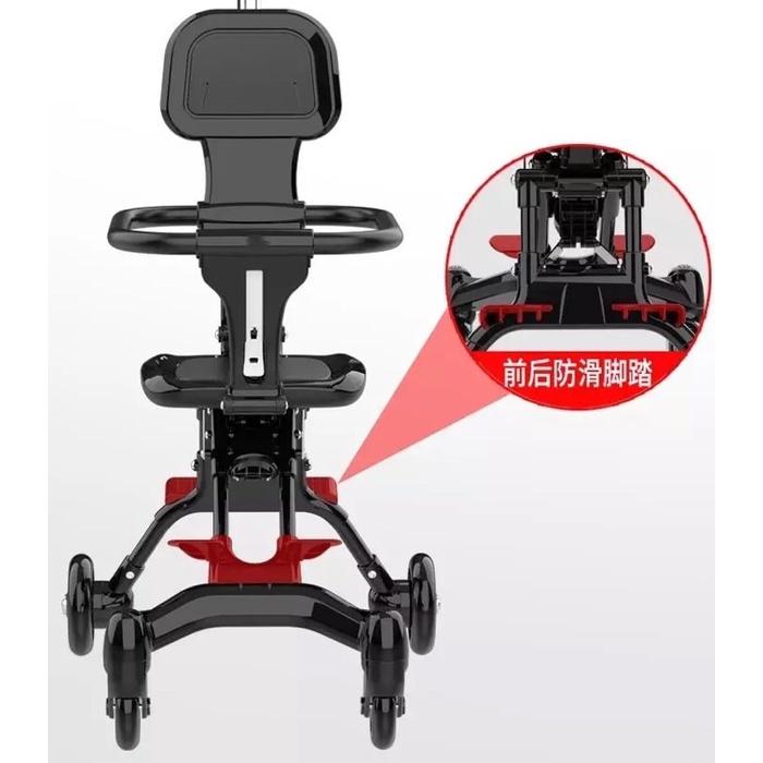 Xe đẩy cho bé , Xe đẩy gấp gọn em bé đi du lịch, xoay 2 chiều tặng kèm đệm lót .