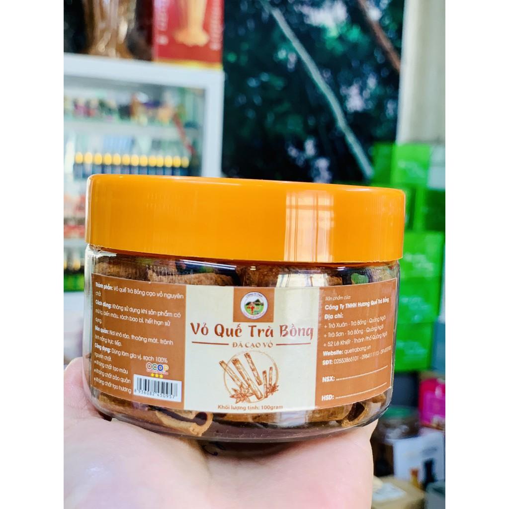 Quế Cạo Vỏ Hộp 100Gram, Chuẩn Quế Trà Bồng