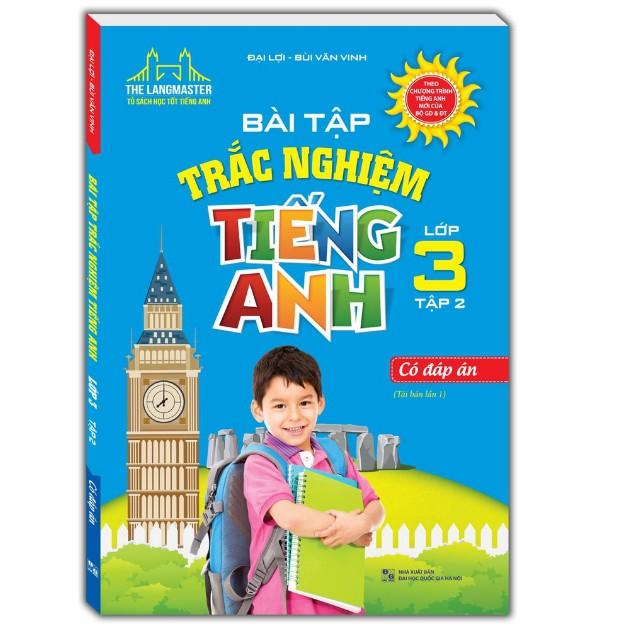 Sách - Bài tập trắc nghiệm tiếng Anh lớp 3 tập 2 - Có đáp án