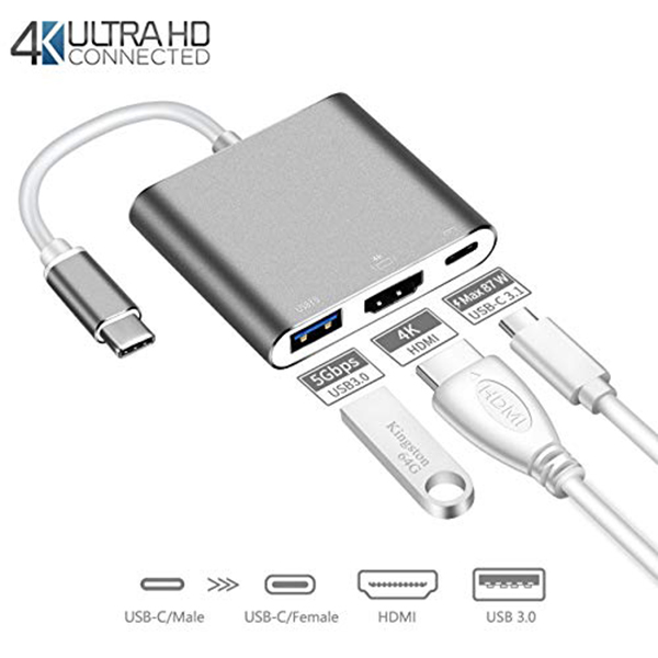 Cáp Chuyển Đổi Từ USB-C Sang USB 3.0/HDMI-Type C