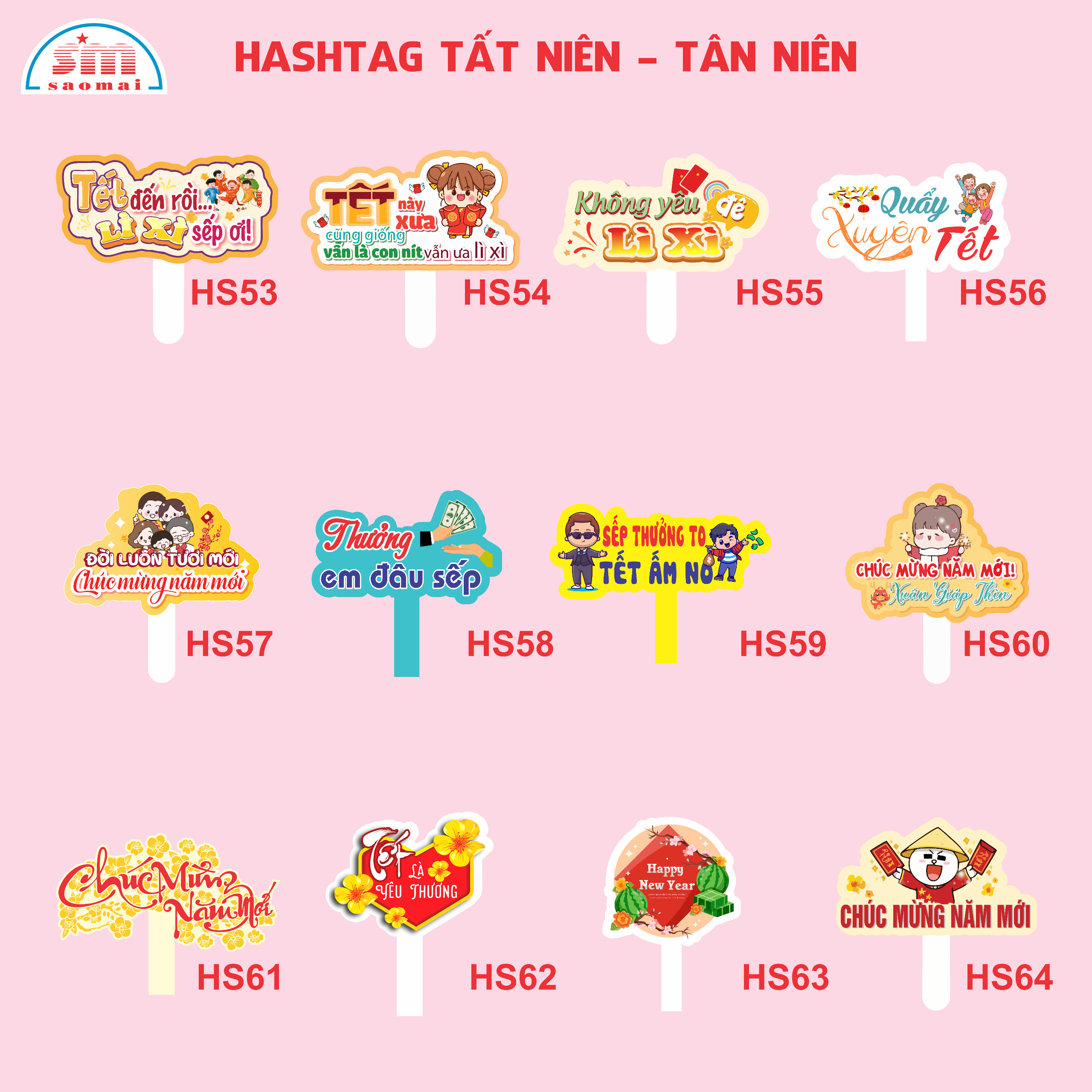 Hashtag cầm tay tất niên - tân niên