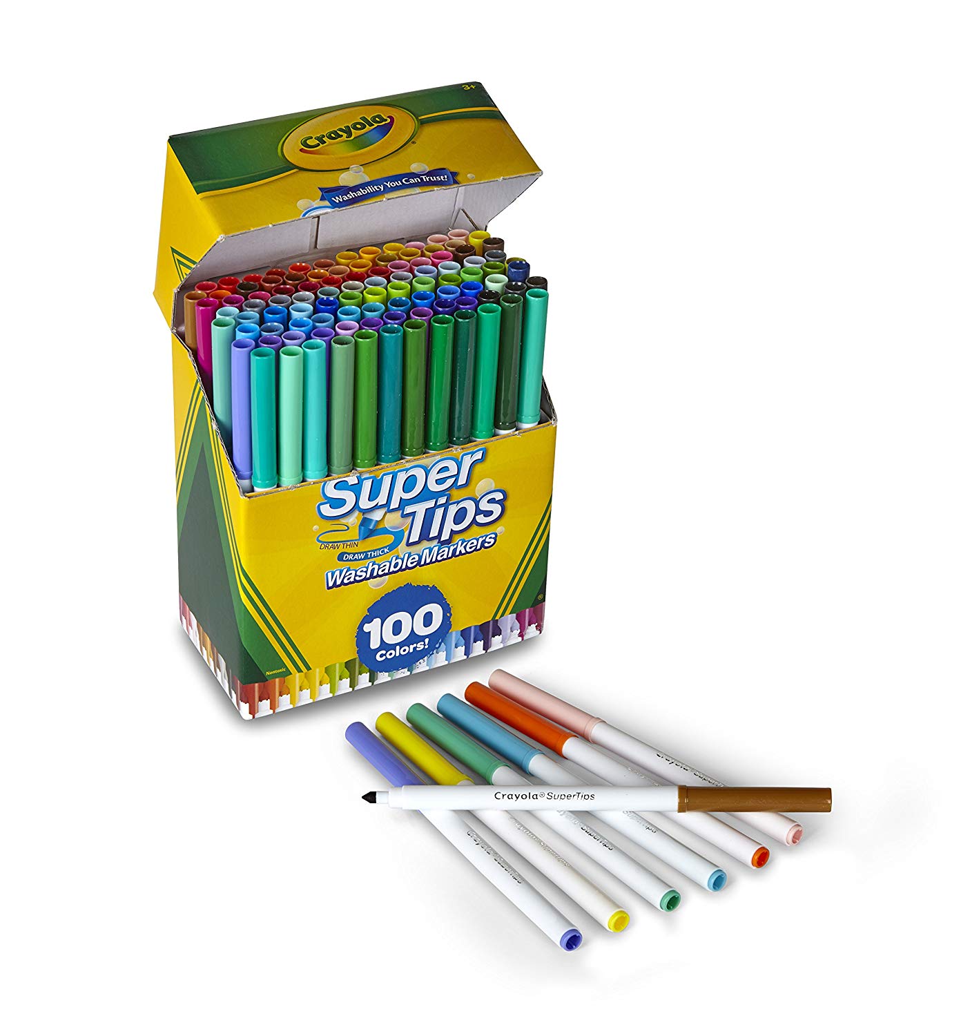 BÚT LÔNG TÔ MÀU NÉT MẢNH VÀ DÀY CRAYOLA 100 CÂY