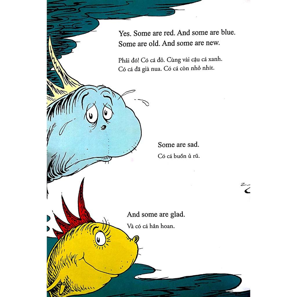 Sách-Dr.Seuss-One fish,two fish,red fish,blue fish-Một cá,hai cá, cá đỏ đỏ, cá xanh xanh(song ngữ anh-việt)