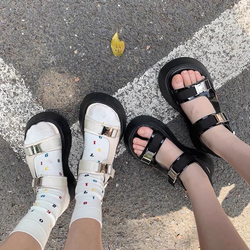 Sandal ulzzang quai hậu đế bằng (ảnh thật ở cuối)