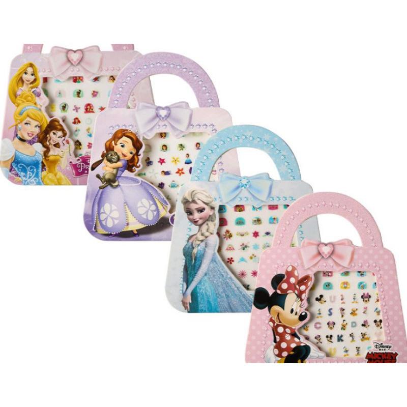 Combo 2 bộ miếng dán ngón tay nails stickers nhân vật hoạt hình sophia mickey elsa công chúa Disney