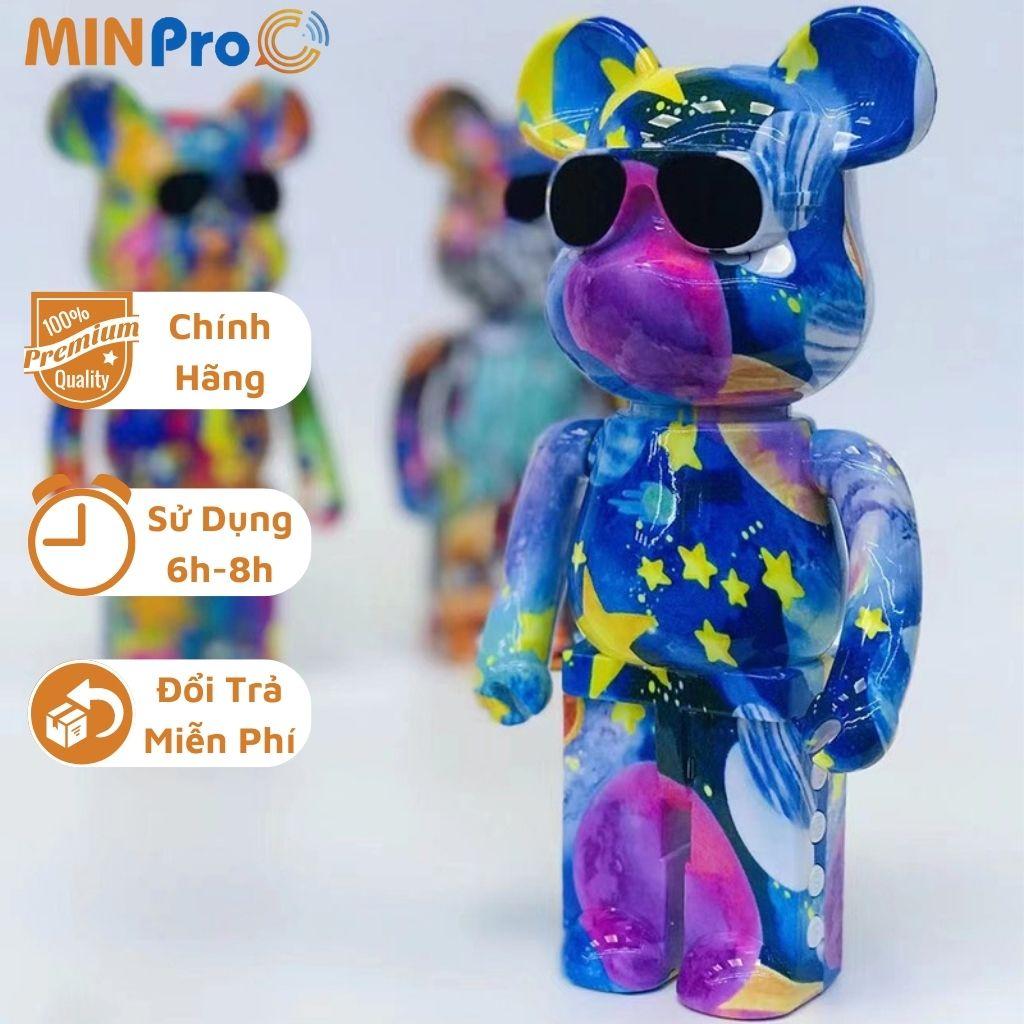 Loa bluetooth mini MINPRO gấu Bearbrick B5+ loa không dây bass to, nghe nhạc chơi game