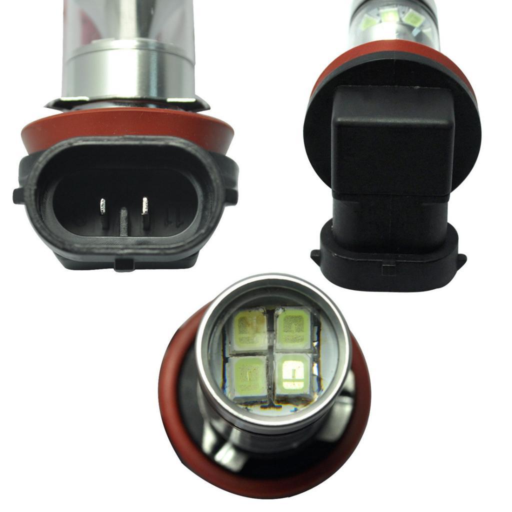 1 Pair H11 H8 H9 8000K 100W 20-SMD LED Projector Fog Driving Lights Ice Blue
