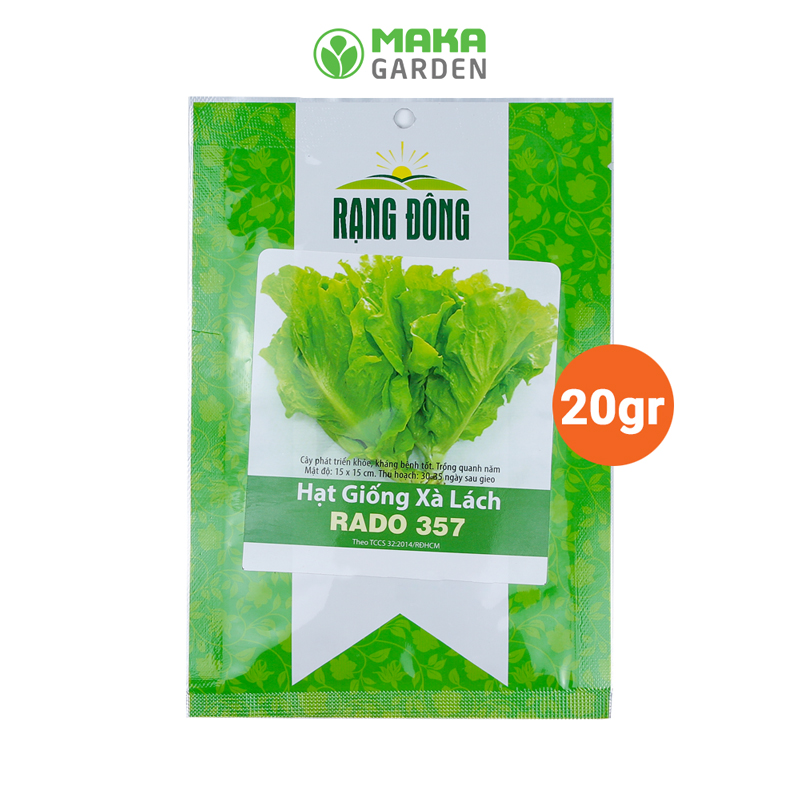 Hạt Giống Xà Lách Rado 357 - Gói 10Gr - 20Gr - Dễ Trồng, Kháng Sâu Bệnh, Nhanh Thu Hoạch