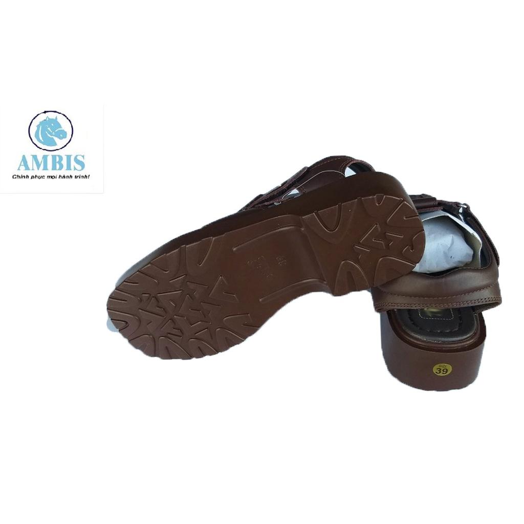 Dép Sandal cao cấp nam SDM237_NAU