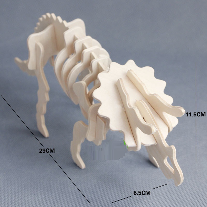 Đồ chơi lắp ráp gỗ 3D Bộ 10 Mô hình Khủng long