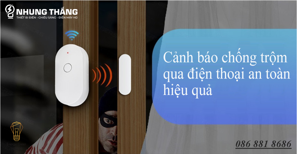 Chuông Báo Động Gắn Cửa Nhà - Cảm Biến Cảnh Báo Chống Trộm Qua Ứng Dụng Điện Thoại - Kiểm Soát An Toàn , Hiệu Quả