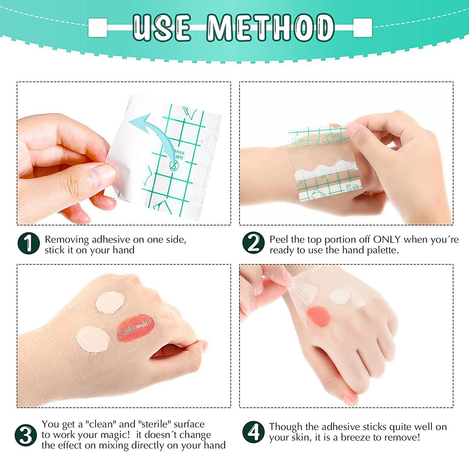 Disposable Makeup plate Waterproof Adhesive for Makeup Artist Female