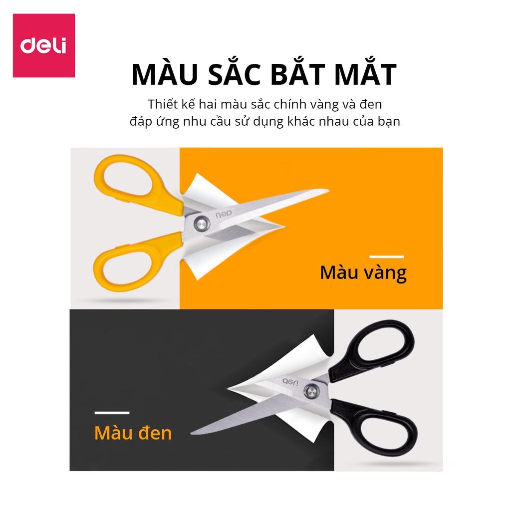 Kéo Văn Phòng Học Sinh Thủ Công 178mm Deli - 6013