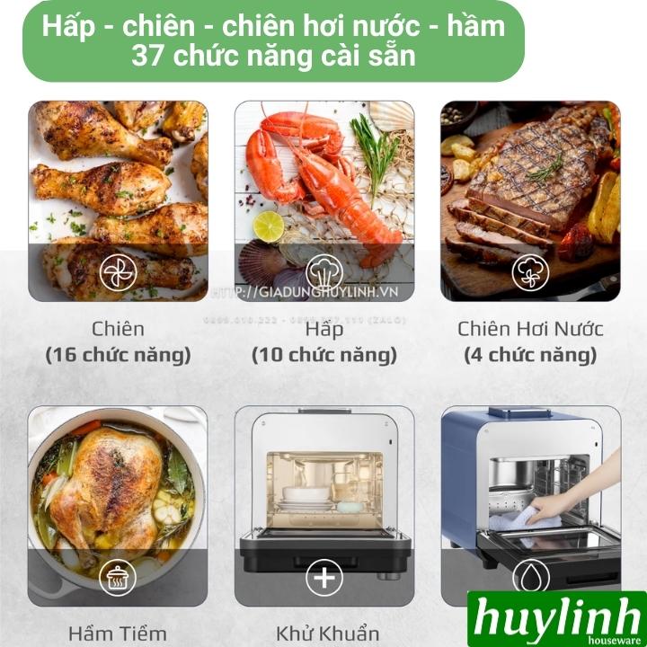 Nồi chiên không dầu - hấp hơi nước Olivo SF15 - Dung tích 15 lít - 37 menu - Hàng chính hãng