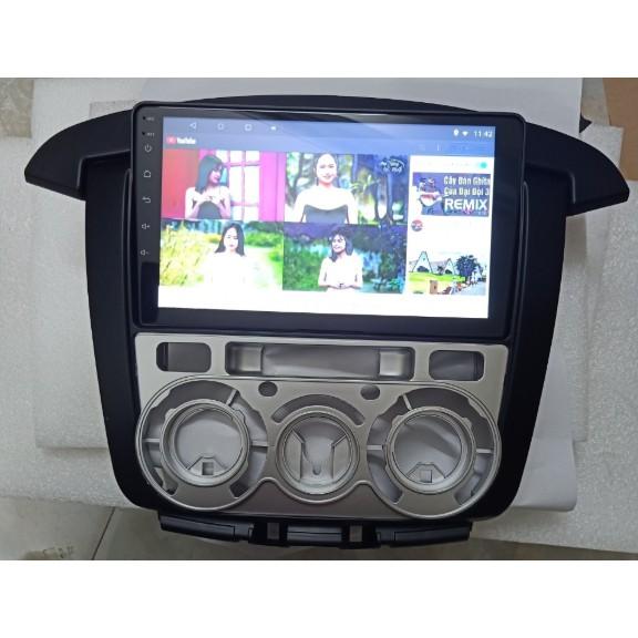 COMBO Màn hình androi và Mặt Dưỡng Lắp xe INNOVA SỐ SÀN 2007-2012,Sử dụng Tiếng Việt,Sim 4G hoặc wifi tặng dây giắc theo xe
