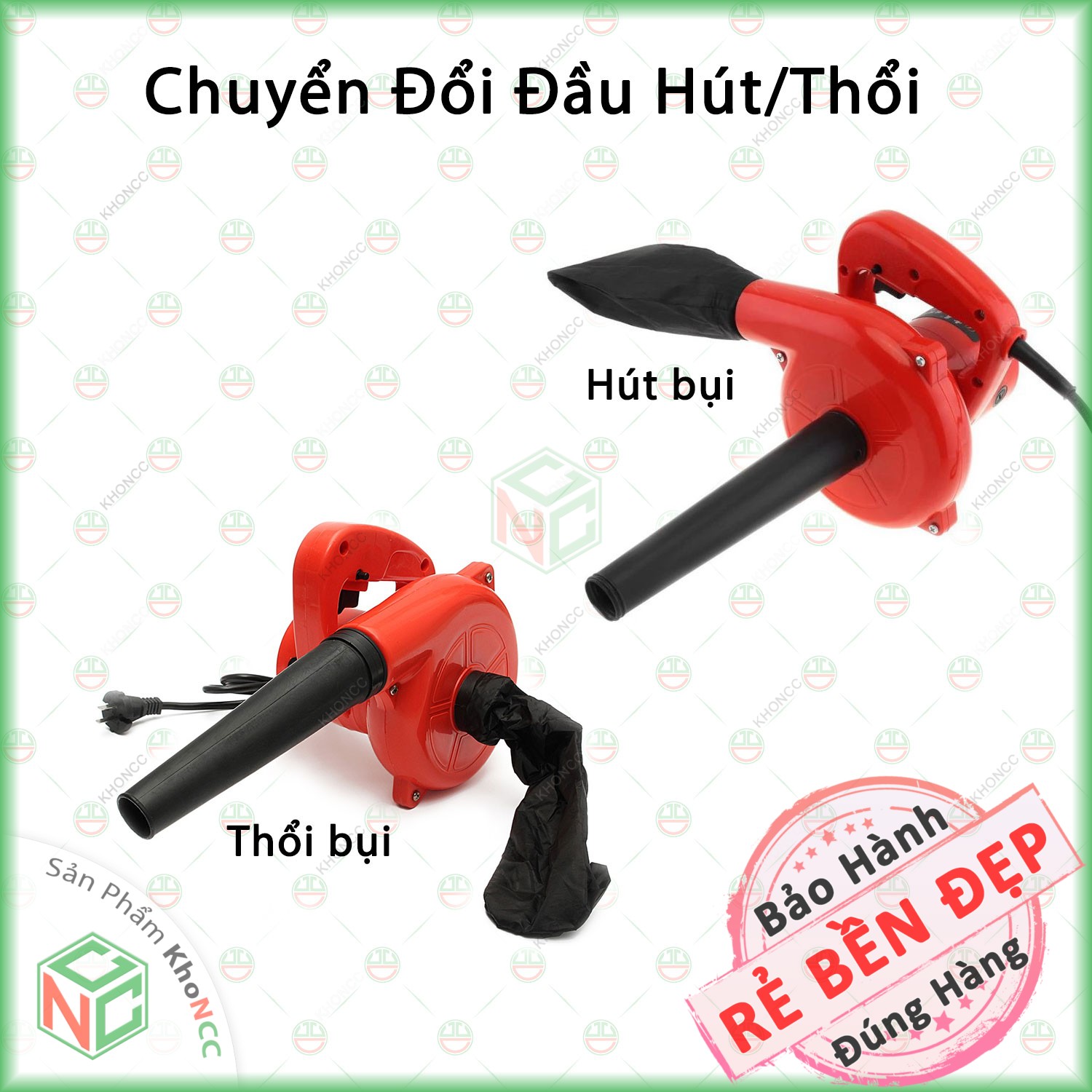 Máy Hút Thổi Bụi Công Suất 700w KhoNCC Hàng Chính Hãng - Bảo Vệ Máy Móc Bụi Bẩn Cho Gia Đình - Nhà Xưởng - Văn Phòng - KLVQ-4840-HTB (Đỏ)