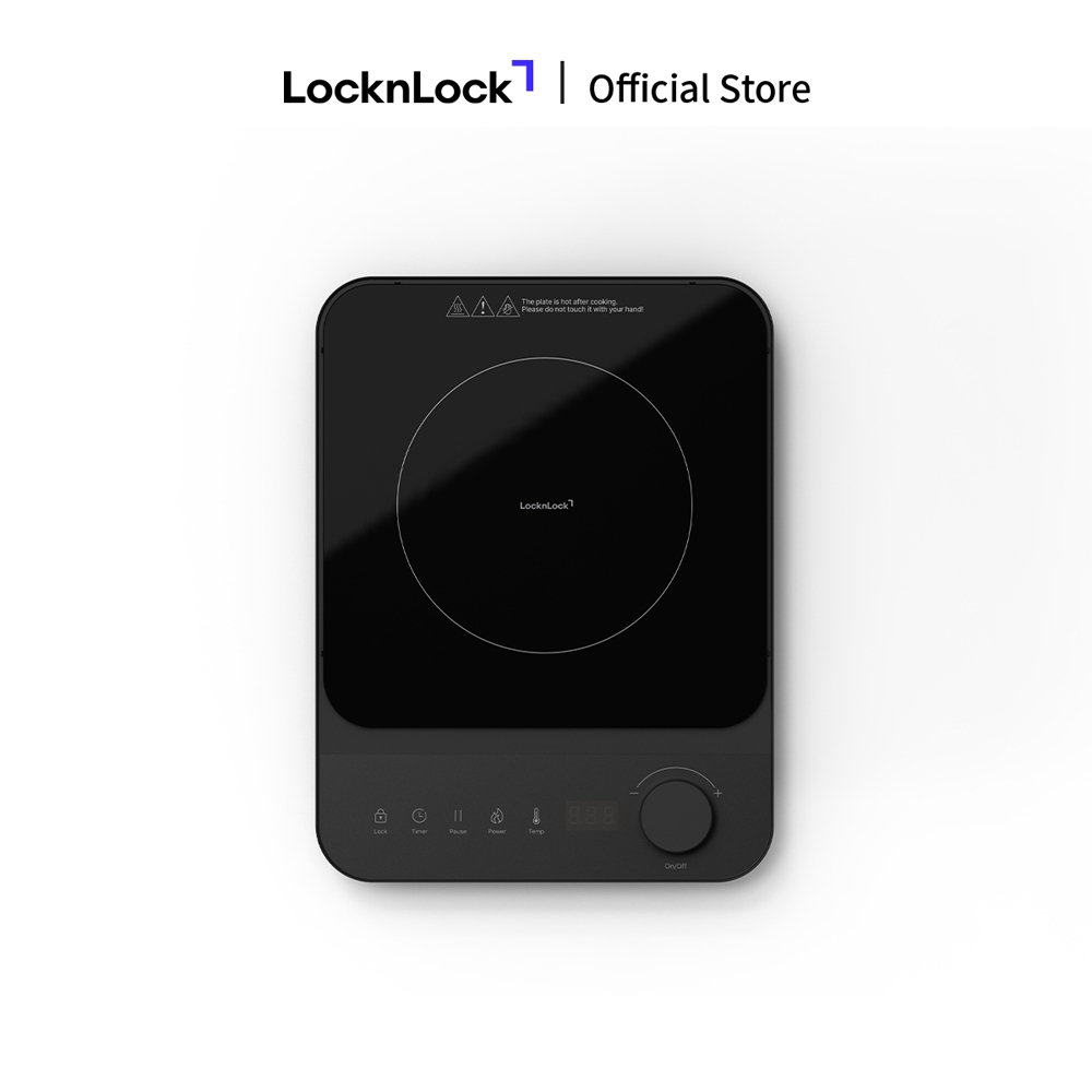 Bếp điện từ Locknlock Induction cooker EJI351BLK công suất 2000W - Màu đen - Hàng Chính Hãng - JoyMall