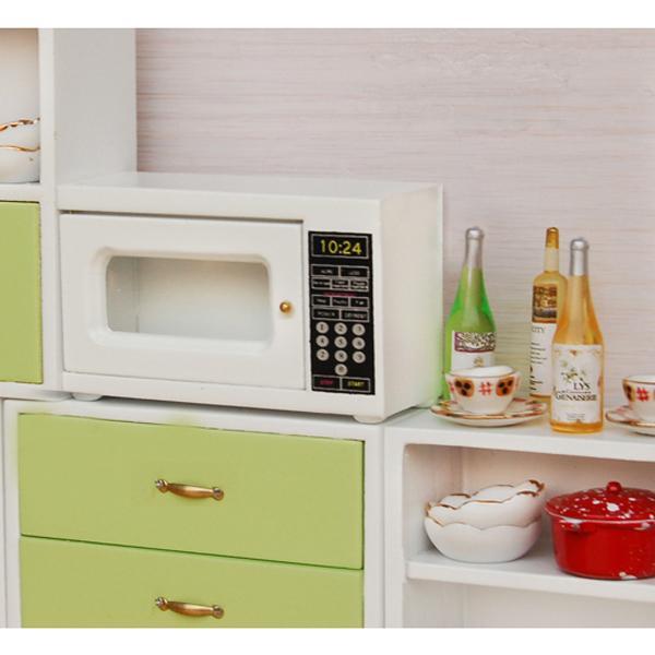 1/12 Dollhouse Miniature Kitchen Decor Micro Oven & Food Eggs Milk Bread