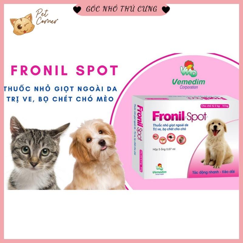 Nhỏ gáy Fronil Spot trị ve rận, bọ chét cho chó