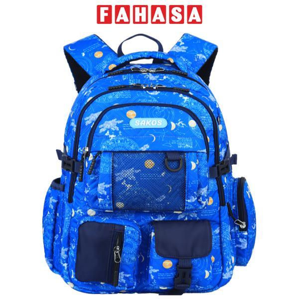 Ba Lô Học Sinh Bambie Kèm Bóp Viết - Sakos SBO022PBNG00 - Planet Blue