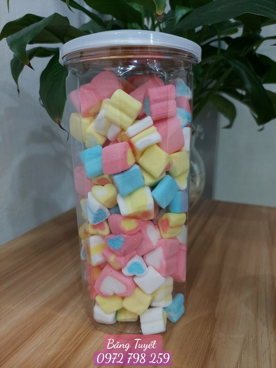 Kẹo Bông Mềm Hũ 250gr_Kẹo Bông Marshmallow