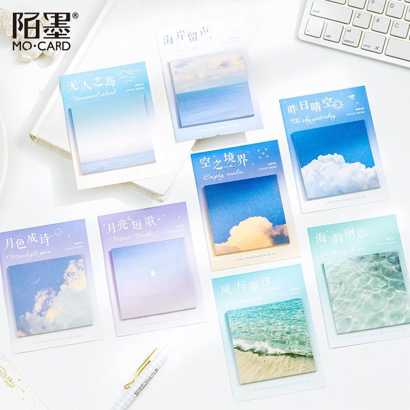 Giấy Note - Set 40 Tờ Note Phong Cảnh Xinh Đẹp Trang Trí DIY