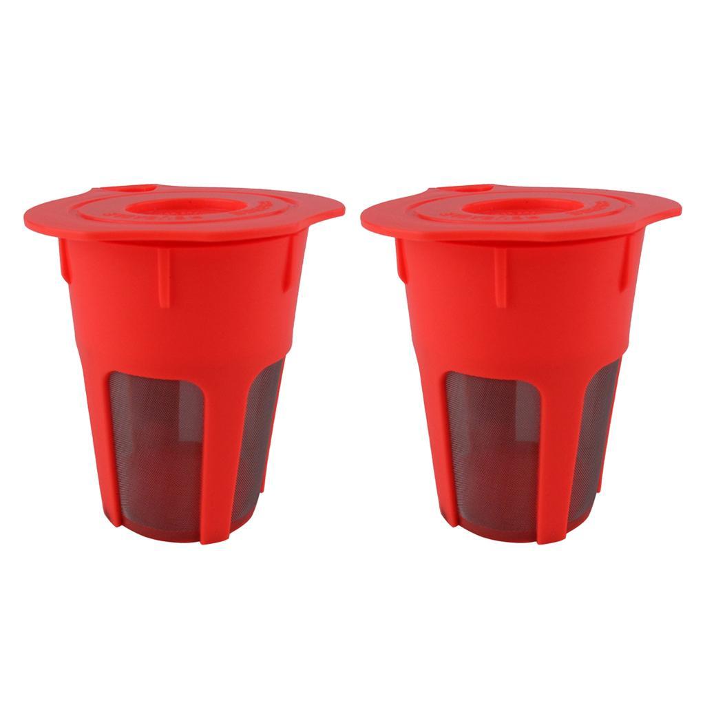 2 Reusable Refillable Single Coffee Filter Pod for Keurig 2.0 Coffee Brewers