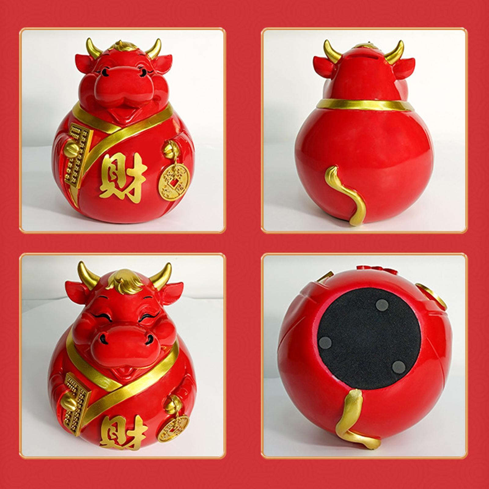 Cow Piggy Bank Custom Money Box Pot Savings Fund Coin Container