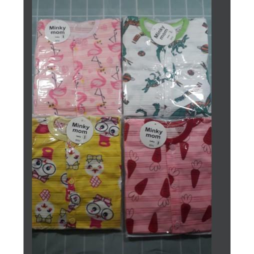 Bộ quần áo dài tay  cotton giấy Thái Minky Mom cho bé từ 0-15 tháng tuổi ( giao mẫu ngẫu nhiên )