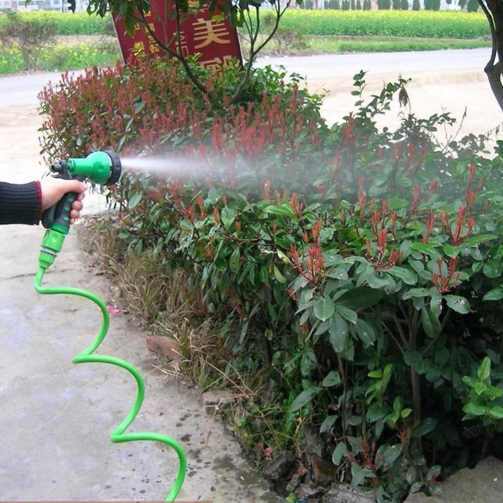 Bộ vòi xịt nước 206791 tưới cây đa năng 7 chế độ kèm dây tưới lò xo