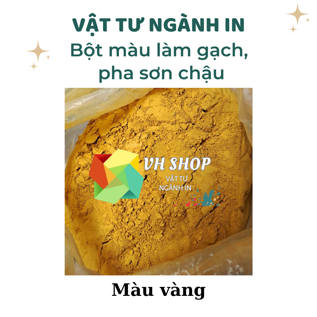 Bột màu làm gạch, pha sơn chậu, ghế đá