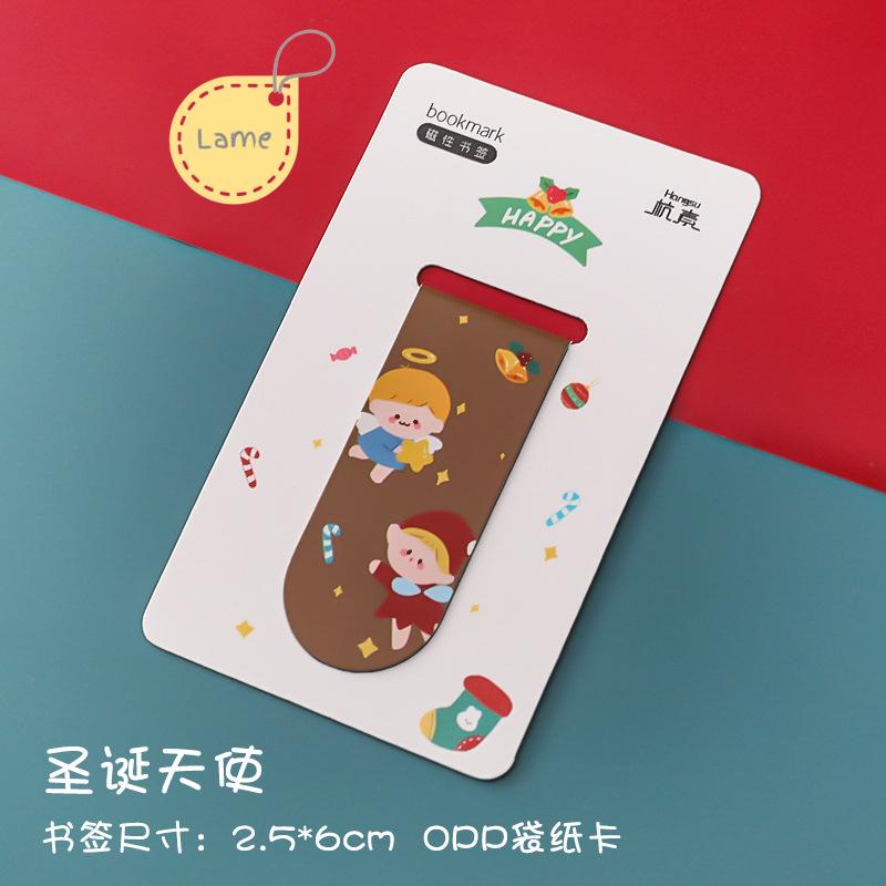 Bookmark nam châm chủ đề giáng sinh, kẹp sách đánh dấu trang hoạt hình cute dễ thương, đồ dùng học tập làm quà noel