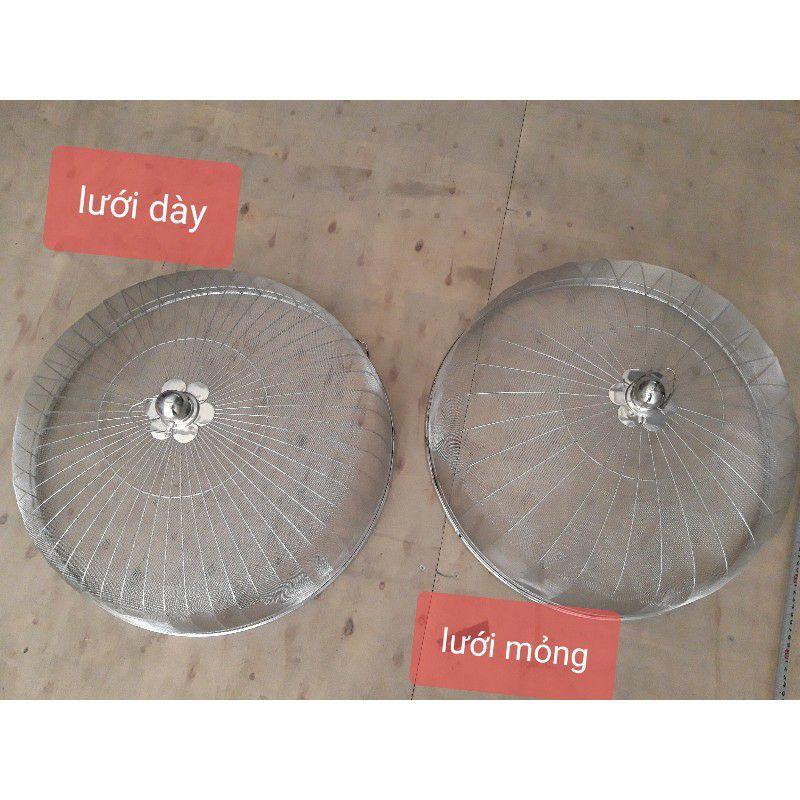 Lồng bàn lưới bằng inox loại dày mắt lưới nhỏ loại đẹp