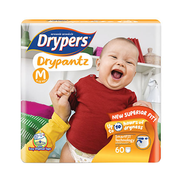 Tã quần trẻ em Drypers Drypantz M 60 miếng (6 - 12kg)