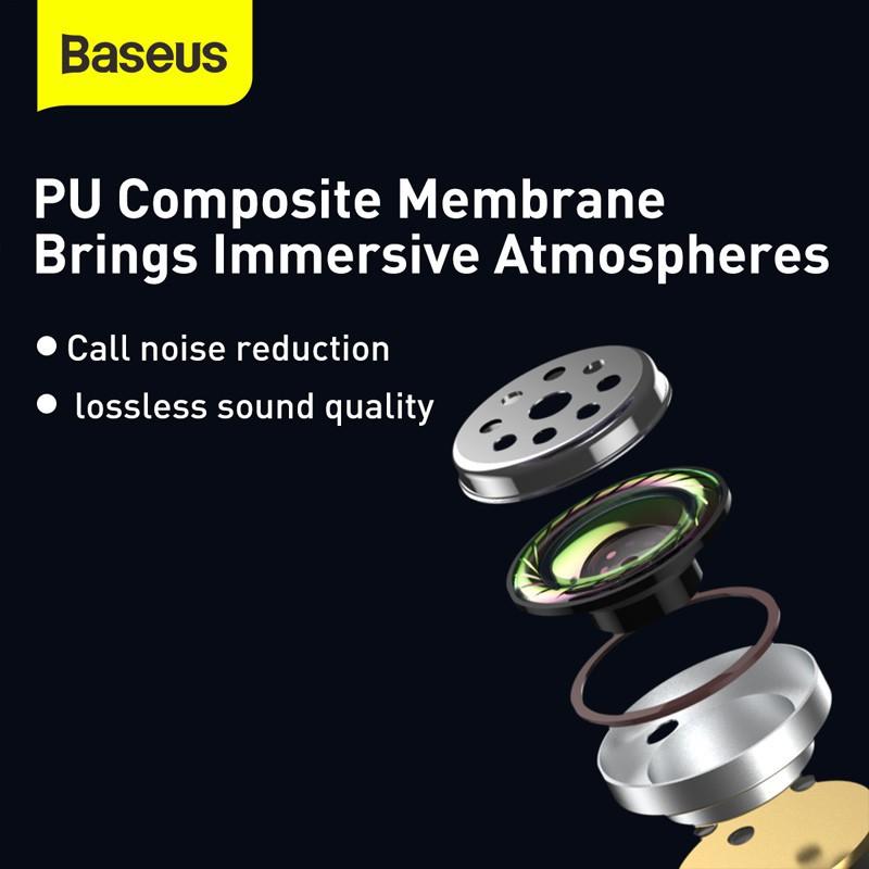 Tai Nghe Nhét Tai Không Dây Baseus Encok True Wireless Earphones WM01 Bluetooth 5.0, Chống Nước - Hàng Chính Hãng