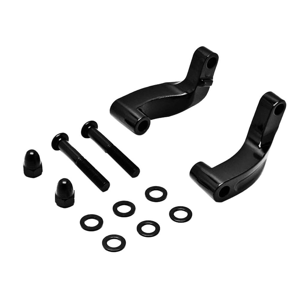 Mirror Relocation Extension Adapter Kit For Harley 06-17 Motorcycles