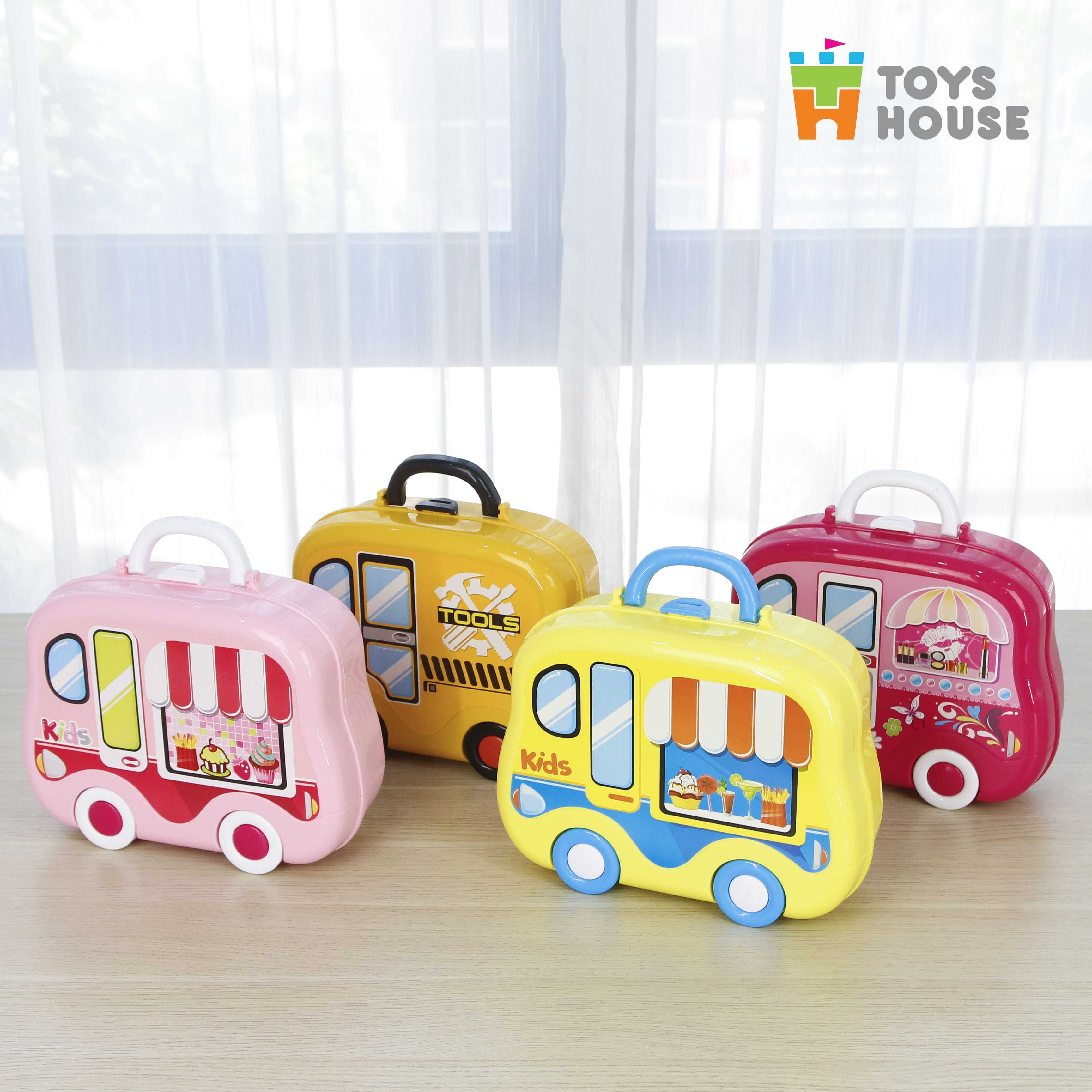 Hộp Bếp Nấu Ăn Hình Ô Tô Toys House 008-915 Màu Hồng