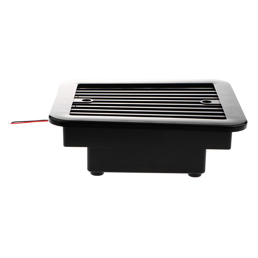 RV Caravan Motorhome Side Air Vent Ventilation Cooling Exhaust Fan 12V Black