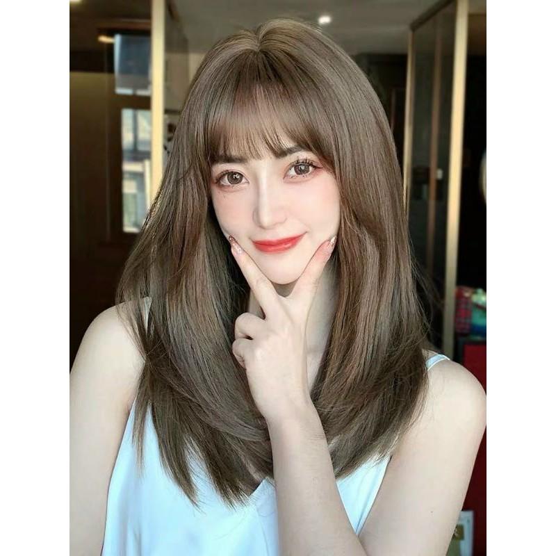 Tóc giả nguyên đầu ️ FREE SHIP ️ Nguyên đầu cúp sole tự nhiên